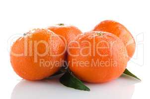 Ripe tangerines or mandarin