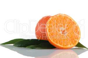 Ripe tangerines or mandarin