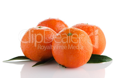 Ripe tangerines or mandarin