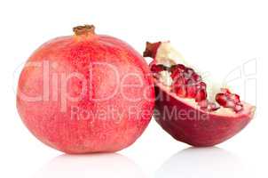 Open pomegranate with seed