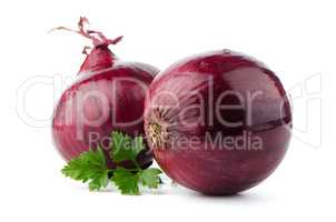 Red sliced onion