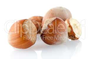 Three hazelnuts