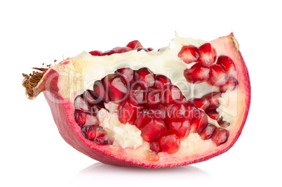 Half pomegranate fruit