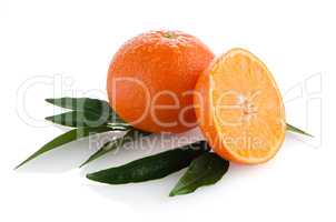 Ripe tangerines or mandarin