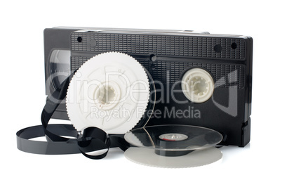 Two videotapes and reel