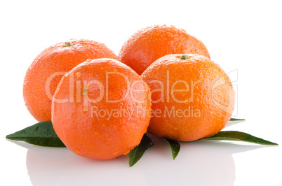 Ripe tangerines or mandarin