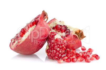 Open pomegranate with seed