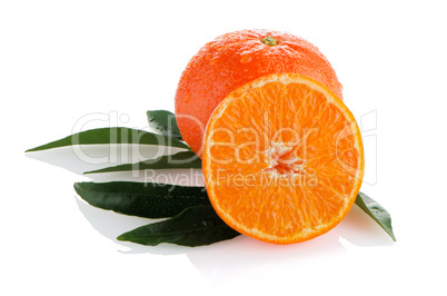 Ripe tangerines or mandarin