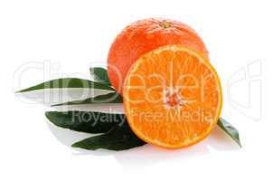 Ripe tangerines or mandarin