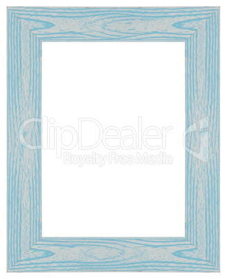 Blue wooden frame