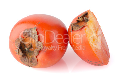 Persimmon with slice