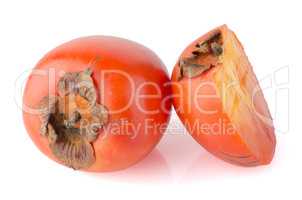 Persimmon with slice