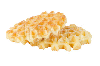 Pile of sweet waffles
