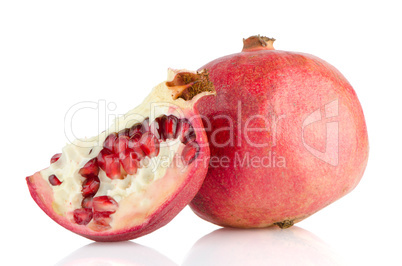 Ripe pomegranate fruit