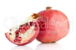 Ripe pomegranate fruit