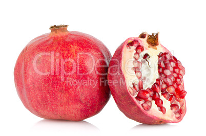 Ripe pomegranate fruit