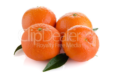 Ripe tangerines or mandarin