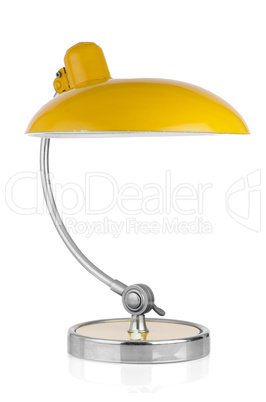 Retro yellow table lamp