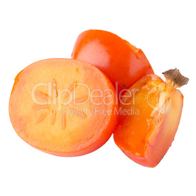 Ripe persimmons