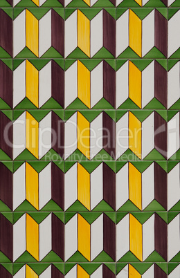 Traditional Portuguese glazed tiles