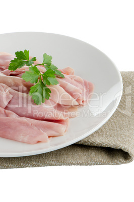 Ham slices