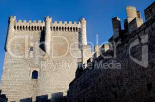 Stone tower of Penafiel Castle, Spain