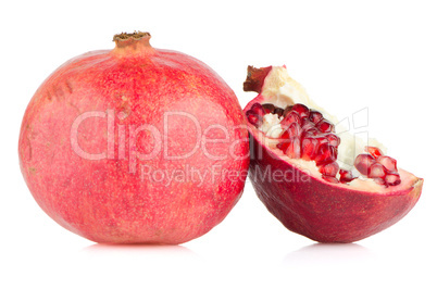 Ripe pomegranate fruit