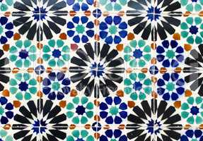 Traditional Portuguese glazed tiles