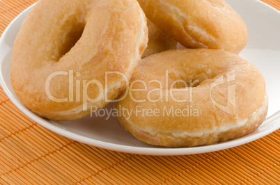 Donuts on a plate