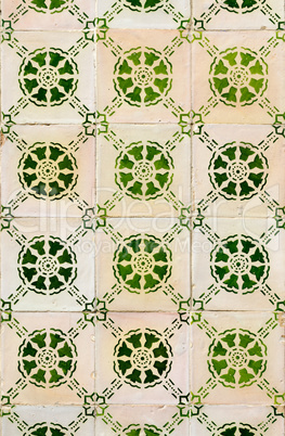 Traditional Portuguese glazed tiles