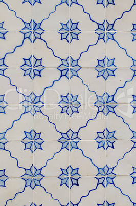 Traditional Portuguese glazed tiles