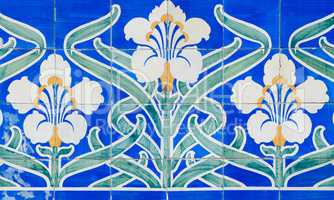 Traditional Portuguese glazed tiles