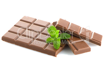 Closeup detail of chocolate parts