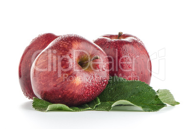 Ripe red apples