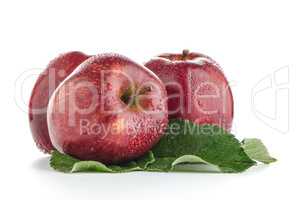 Ripe red apples