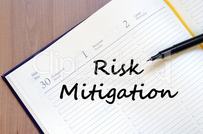Risk mitigation write on notebook
