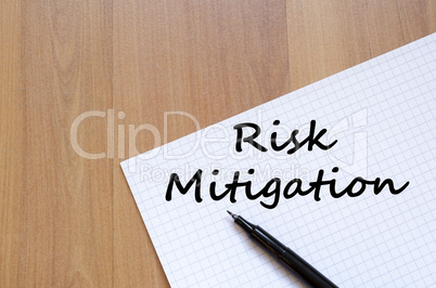 Risk mitigation write on notebook