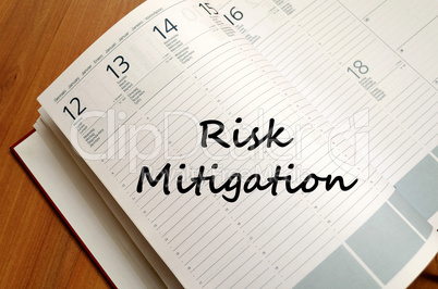 Risk mitigation write on notebook