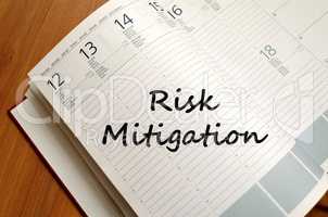 Risk mitigation write on notebook
