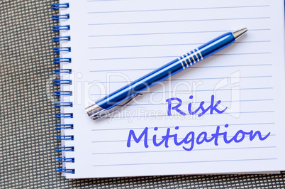 Risk mitigation write on notebook