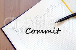 Commit write on notebook