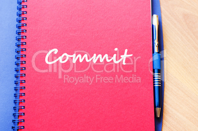 Commit write on notebook