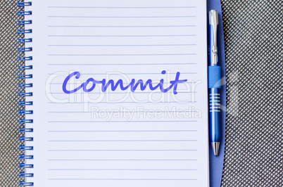 Commit write on notebook