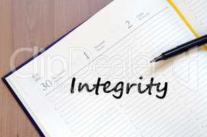 Integrity write on notebook