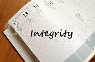 Integrity write on notebook