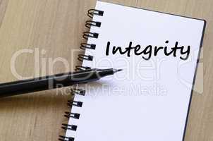 Integrity write on notebook