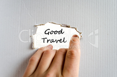 Good travel text concept