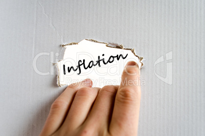 Inflation text concept
