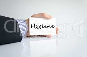 Hygiene text concept
