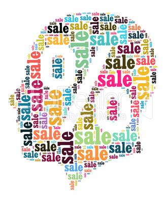 Sale word cloud concept